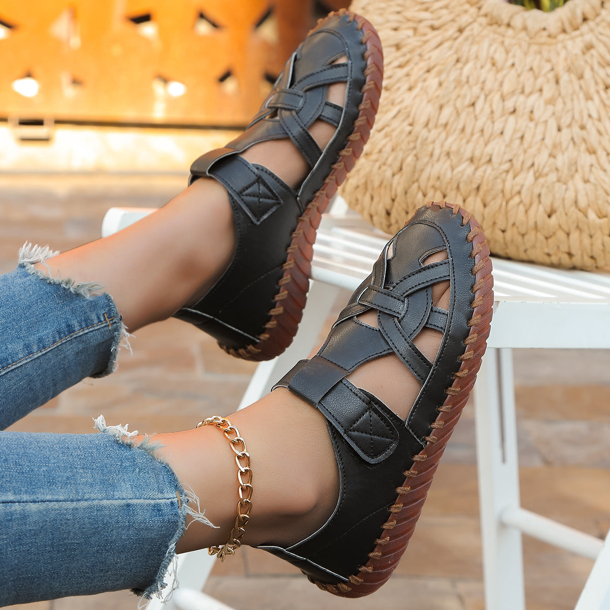 Women's Style Soft Sole Lightweight Mom Handmade Sandals