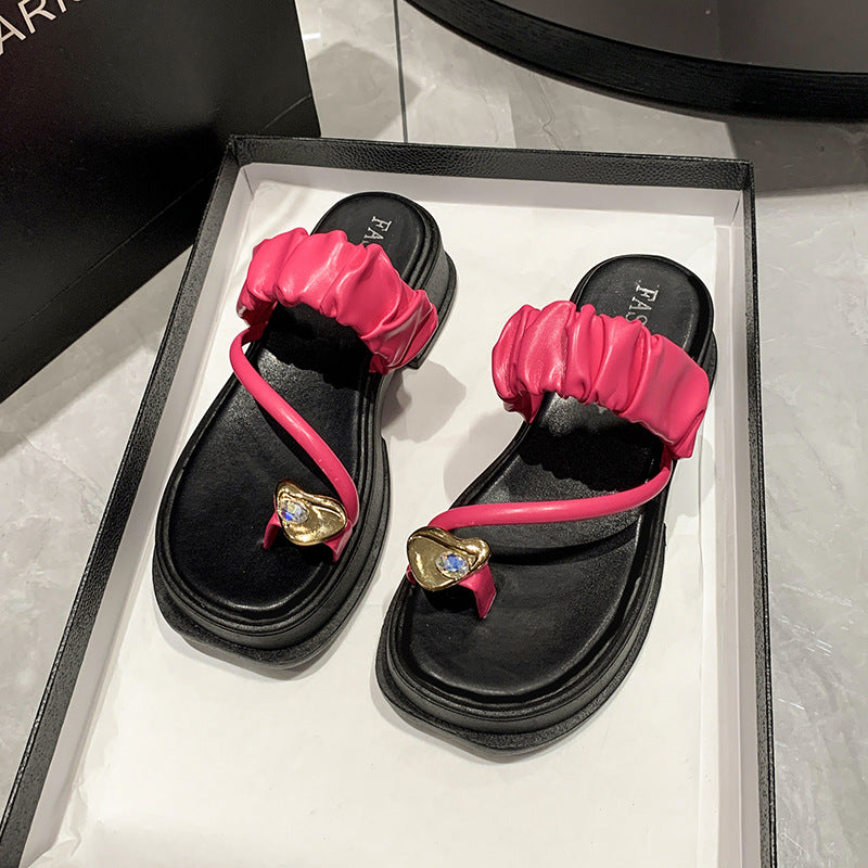 Women's Outdoor High Platform Beach Summer French Sandals