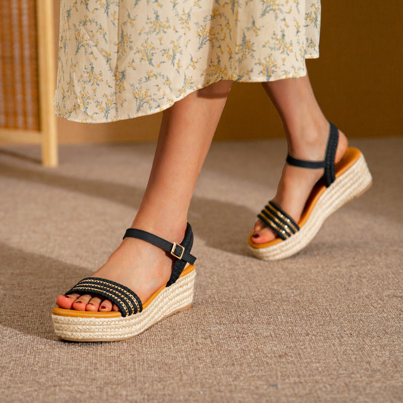 Summer Strap Chain Decorative Platform Fashion Sandals
