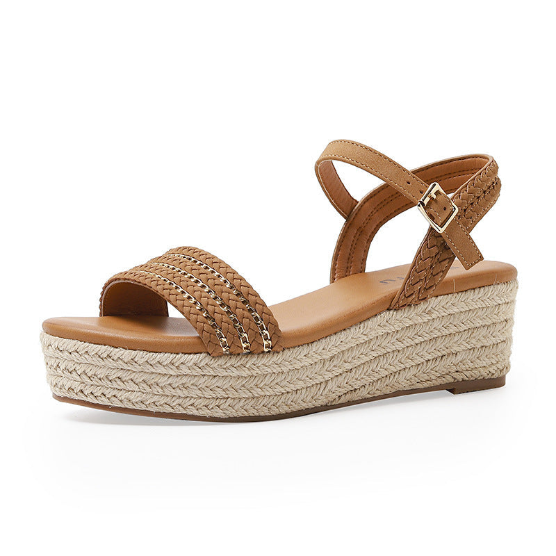 Summer Strap Chain Decorative Platform Fashion Sandals