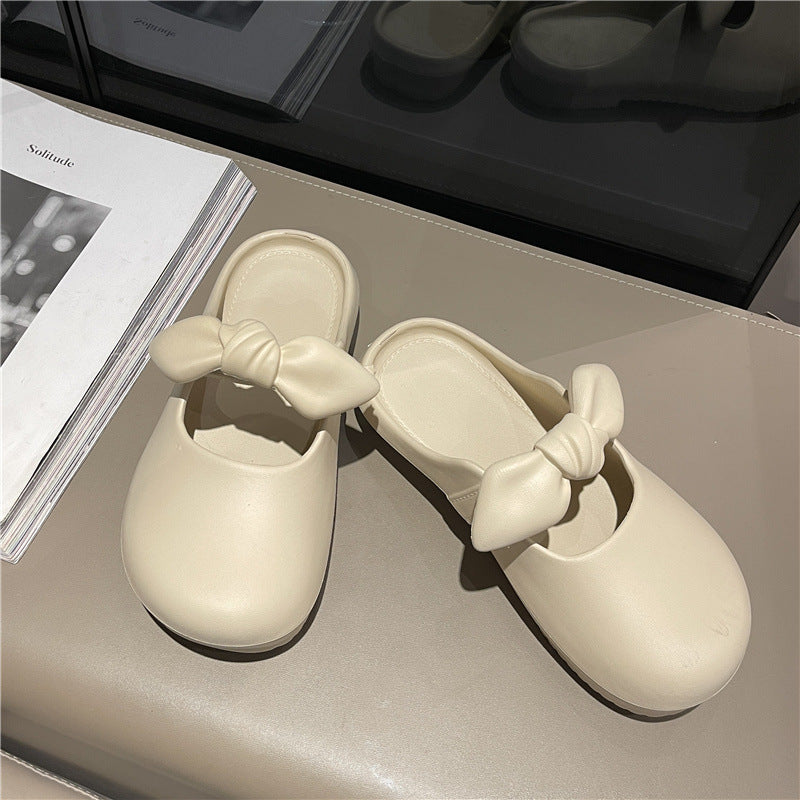Women's Bow Outdoor Fashion Flat Soft Bottom Sandals