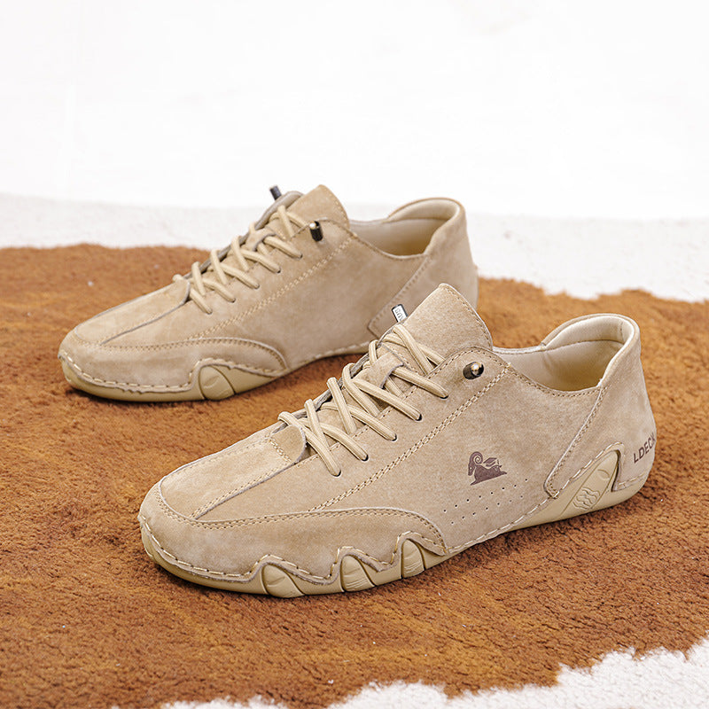 Italian Suede High Boots Handcrafted With Velcro 丨Special price limited time sale-FREE SHIPPING