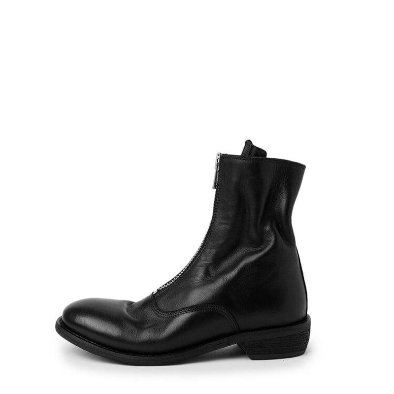 Handmade Leather Ankle Boots Comfortable Walking Round Boots Brown/Black/Red/Beige/Grey