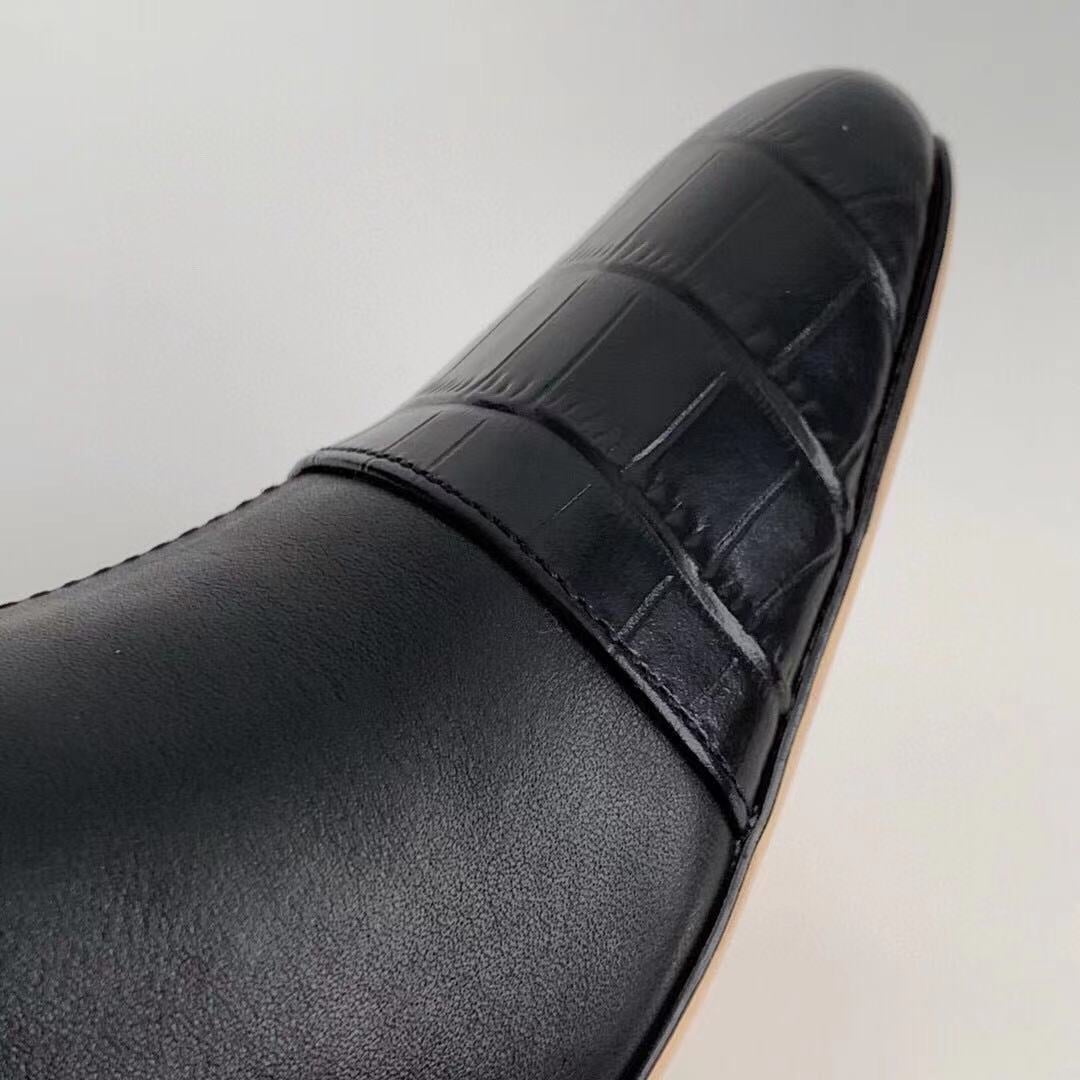 Classic Elegant Ankle Boots Mid Heel Sheepskin Elastic Boots Black