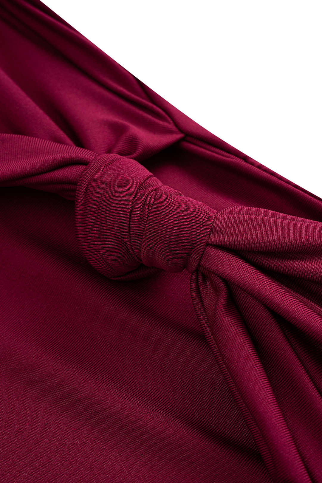 Twist Knot Strapless Tube Top And Skirt Set