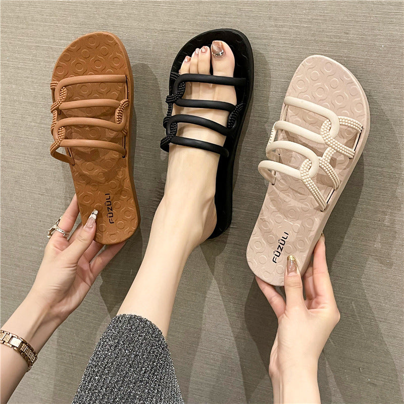 Women's Summer Strap Outdoor Fairy Style Home Indoor Sandals