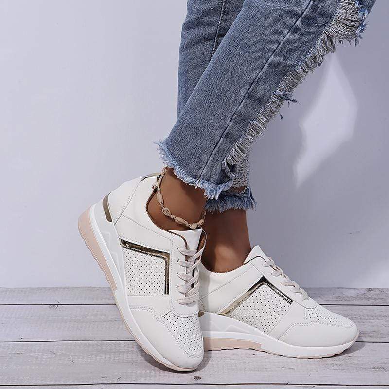 Women Orthopedic Wedges Sneakers Breathable Hollow Non-Slip Shoes