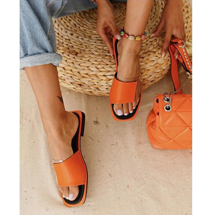 Women Sandals Open Toe Shoes Beach Slippers Flat Slide Sandals Summer Beach Travel Flip Flops Plus Size