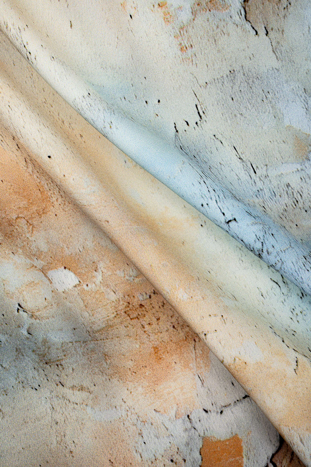 Watercolor Print Satin Pocket Trousers