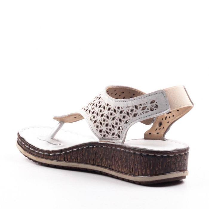 Casual Summer Thong Hollow Out Slingback Wedge Sandals