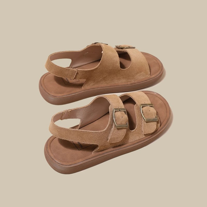 Women's Thick-soled Summer Outdoor Beach Fishing Word Sandals