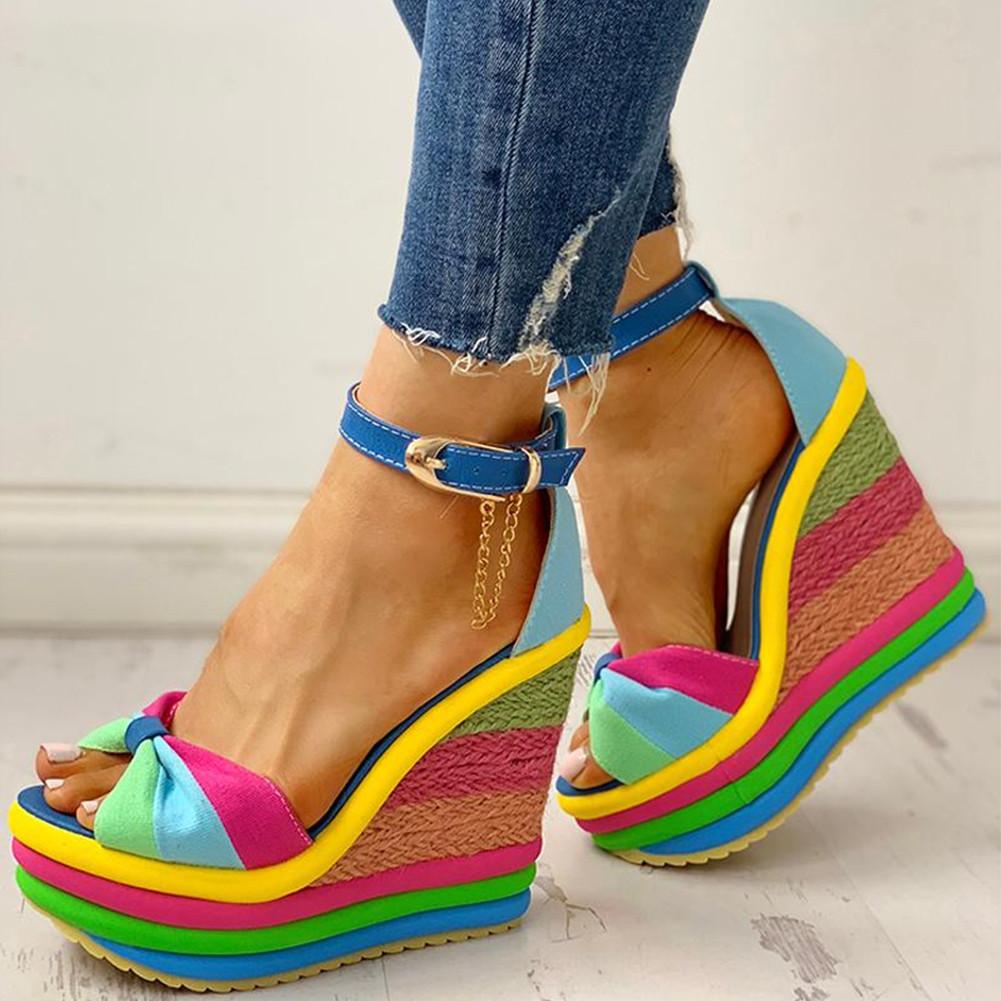 Colorful Leisure Wedges Sandals