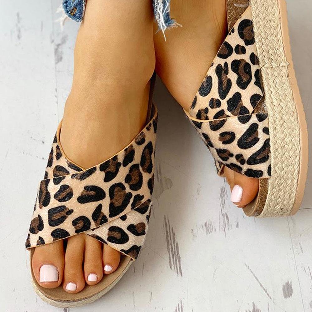 Constan Leopard Flat Slippers