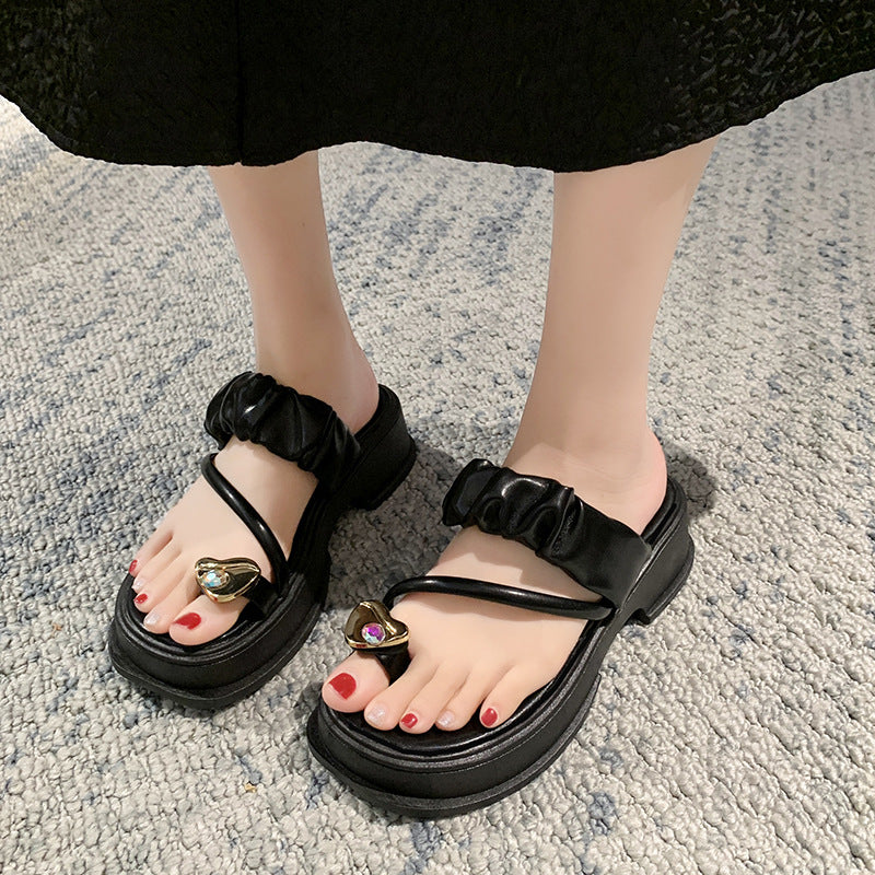 Women's Outdoor High Platform Beach Summer French Sandals