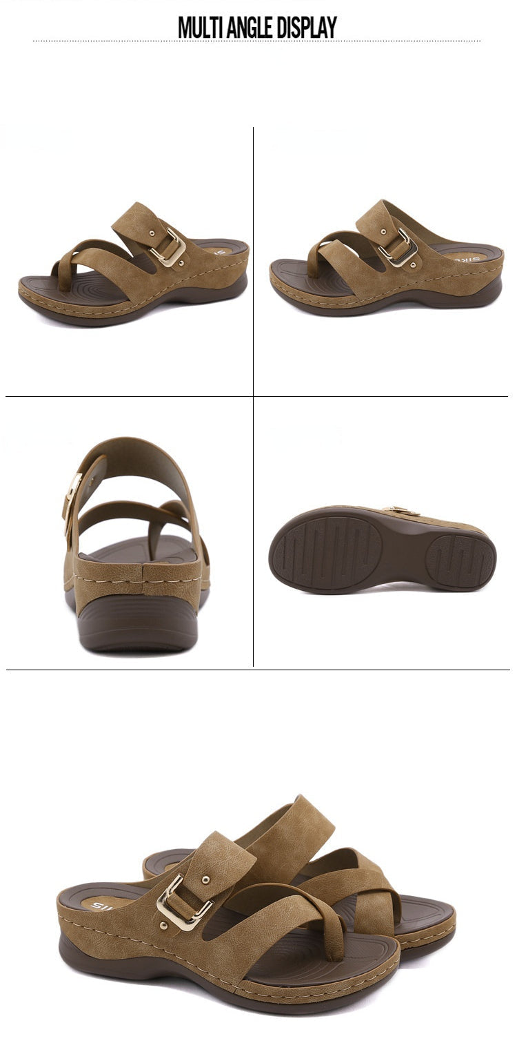 Summer Fashion Simple Casual Wedge Slippers
