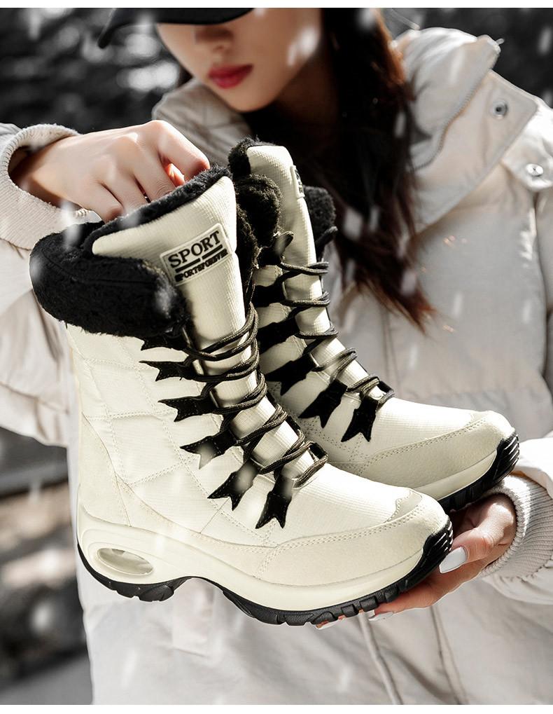 Winter Women Boots Warm Mid-Calf Snow Boots