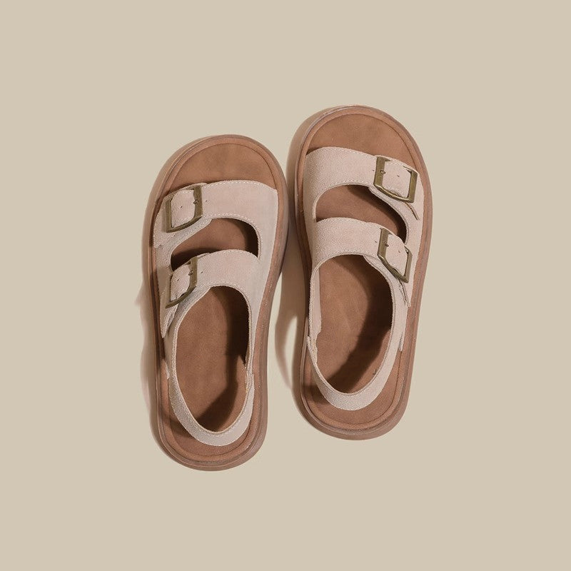 Women's Thick-soled Summer Outdoor Beach Fishing Word Sandals