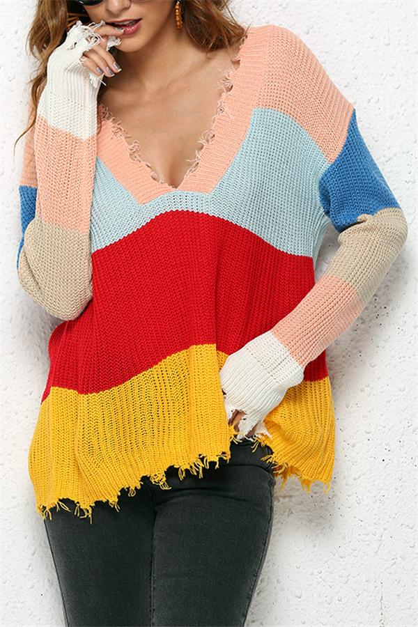 Distressed Versatile Sweater