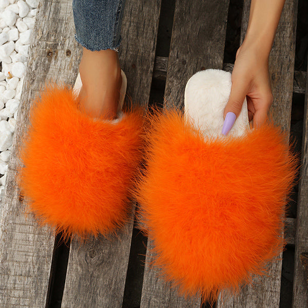 Comfy Candy Color Fuzzy Slippers