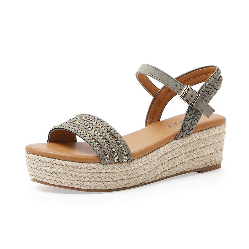 Summer Strap Chain Decorative Platform Fashion Sandals