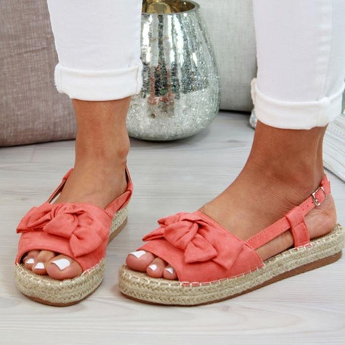 Espadrille Platform Buckle Sandals