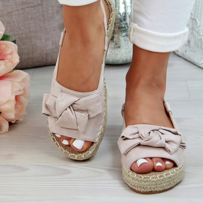 Espadrille Platform Buckle Sandals