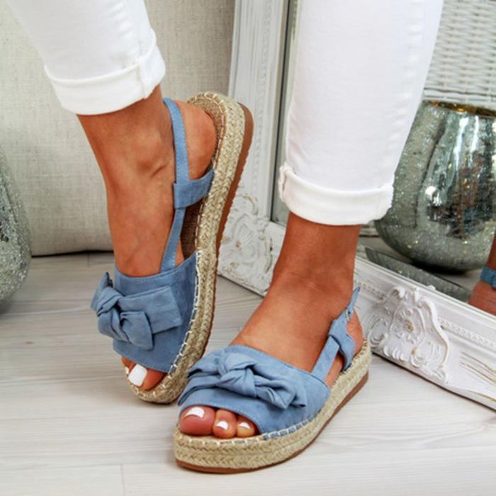 Espadrille Platform Buckle Sandals