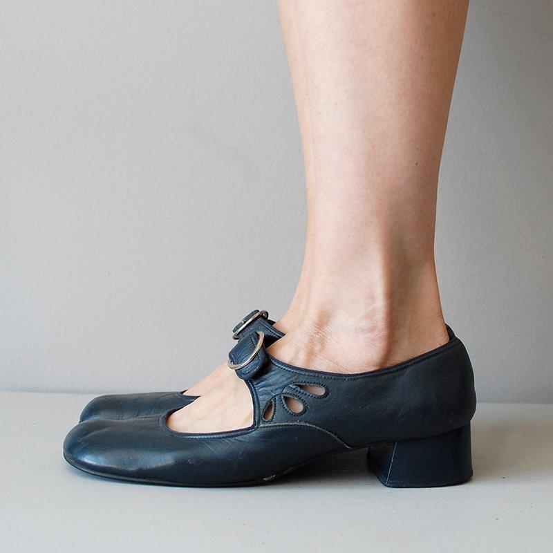 Mary Janes Summer Low Heel Vintage Shoes