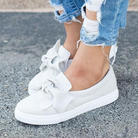 Nubuck Loafers Casual Bowknot Shoes