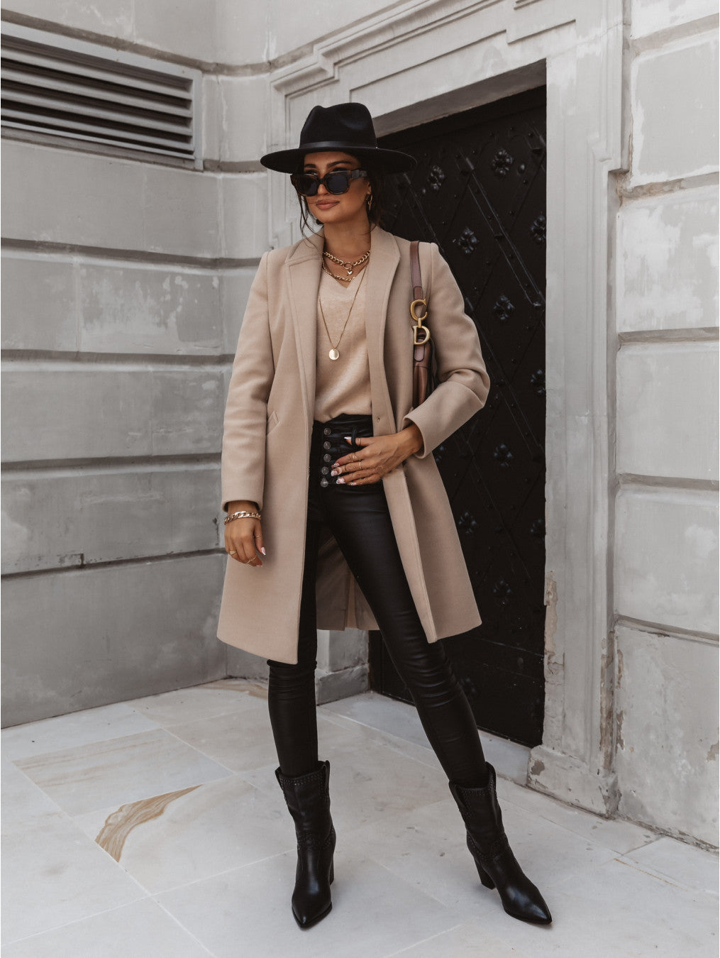 On The List Burgundy Coat