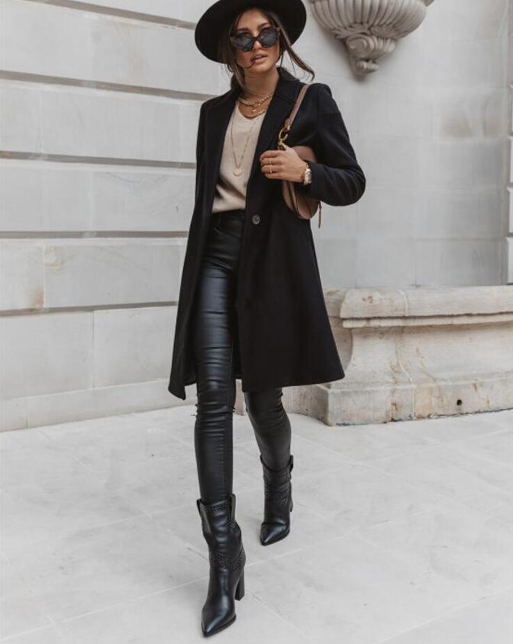 On The List Burgundy Coat