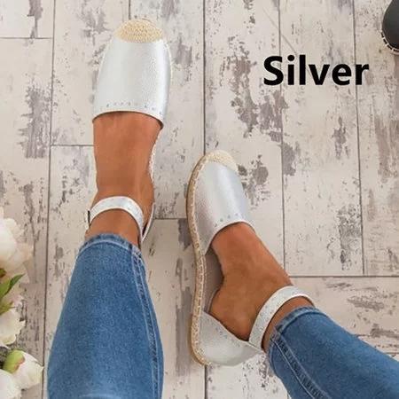 Summer Style Sandals Pu Flat Espadrilles Sandals