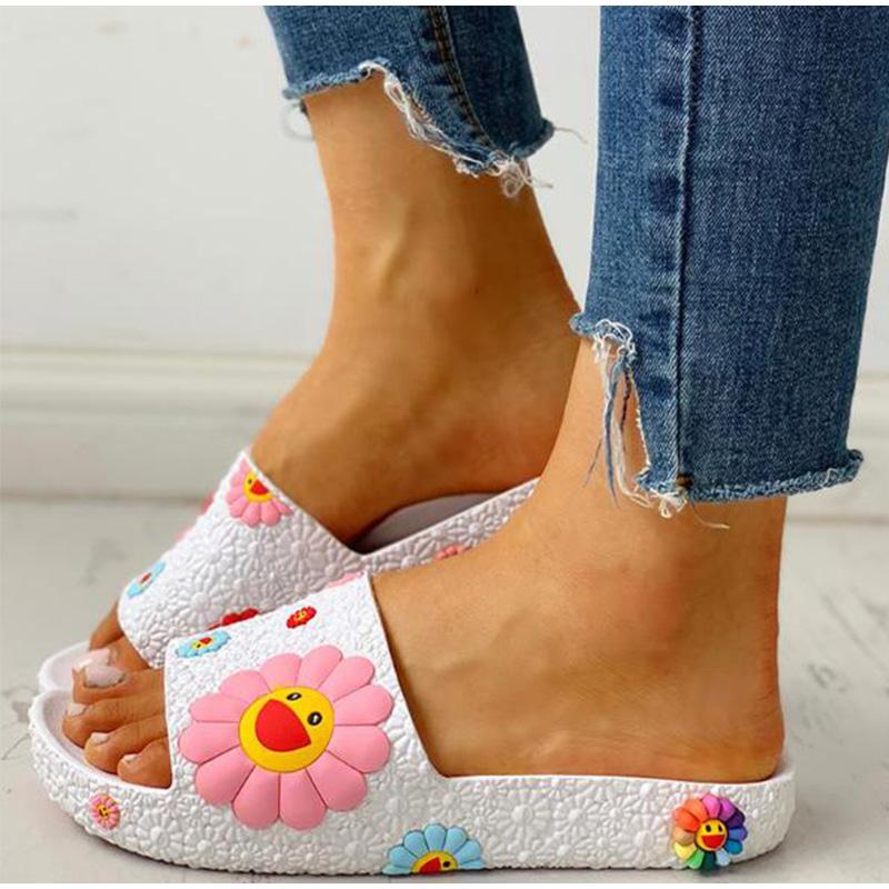Sunflowers Casual Flat Flip Flops