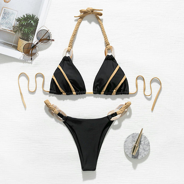 Beach Date Striped Bikini