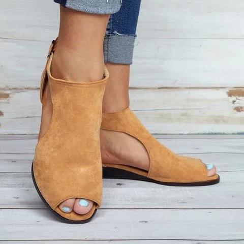 Wedges Ankle Strap Peep Toe Wedge Sandals