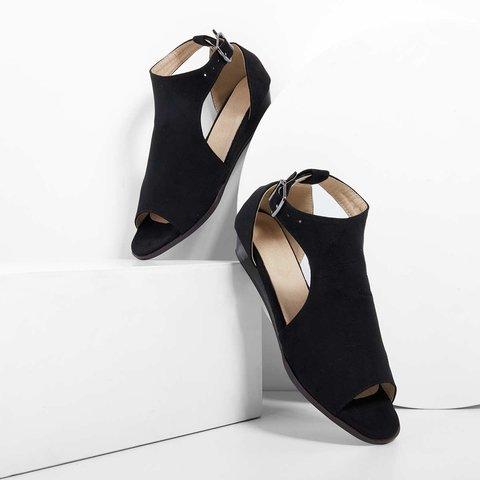 Wedges Ankle Strap Peep Toe Wedge Sandals