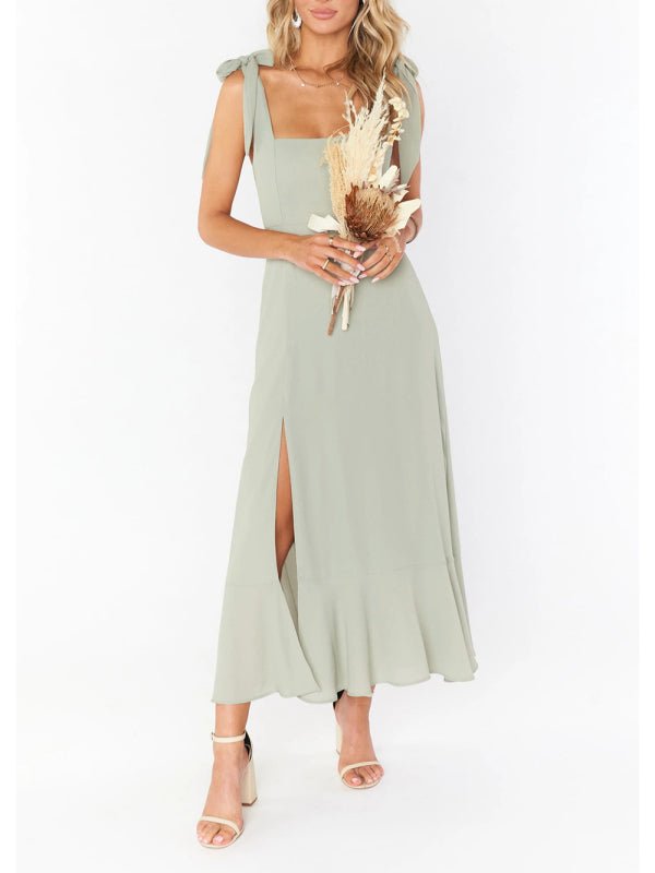 Women's Elegant and Fashionable Commuter Slit French High-end Sense Dress