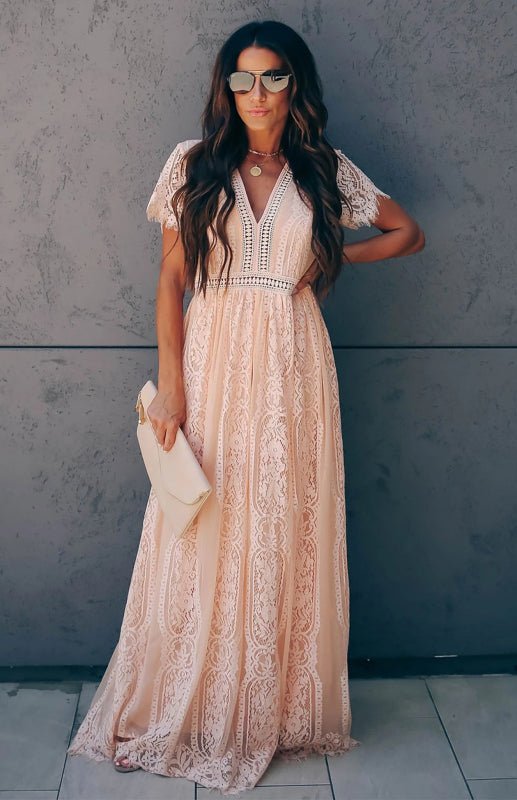 Women's Fill Your Heart Lace Maxi Dress
