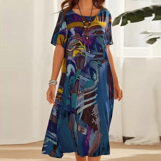 Abigailâ„?- Comfy Printed Dress