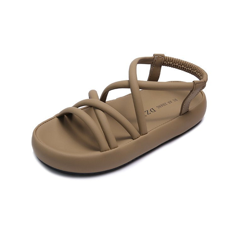 Women's Summer Dress Fairy Style Thick Bottom Sandals
