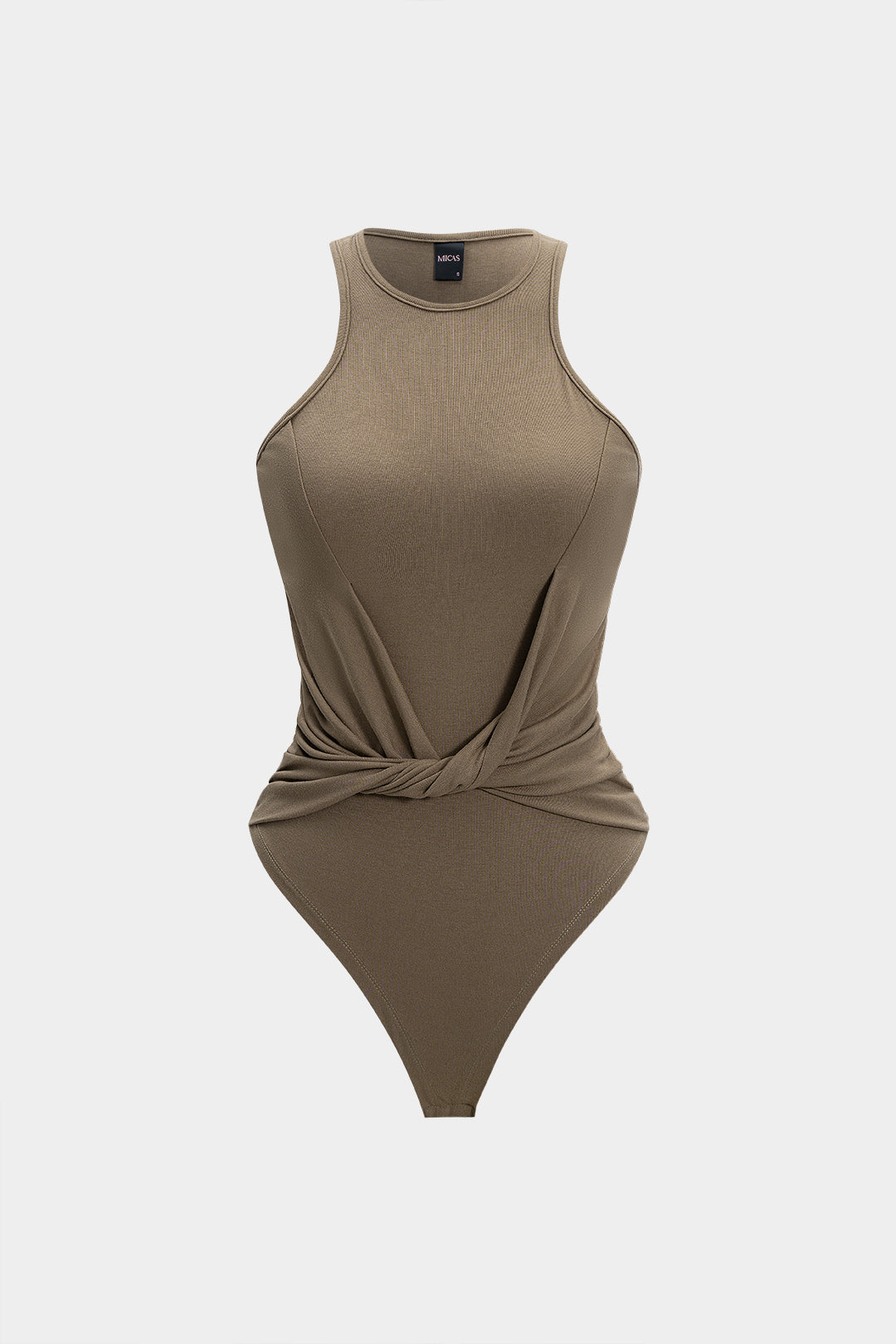 Twist Knot Sleeveless Bodysuit