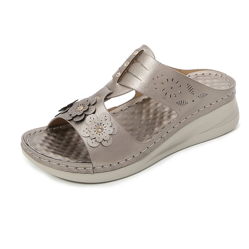 Rhinestone Flower Casua Light And Non-slip Sandals