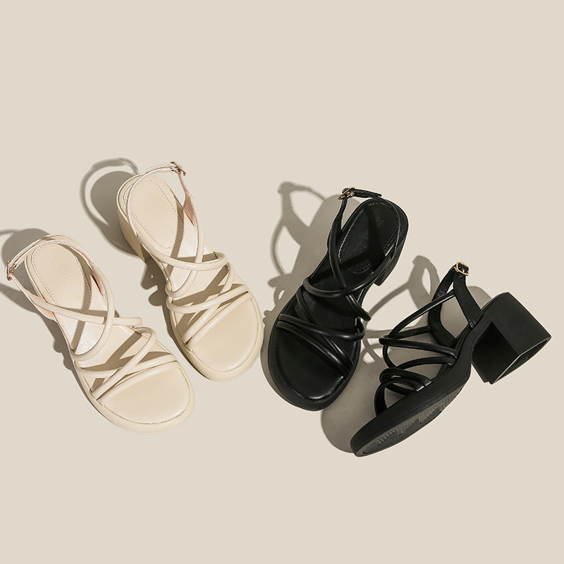 Women's Large Small Size Wedge Chunky Shape Heels
