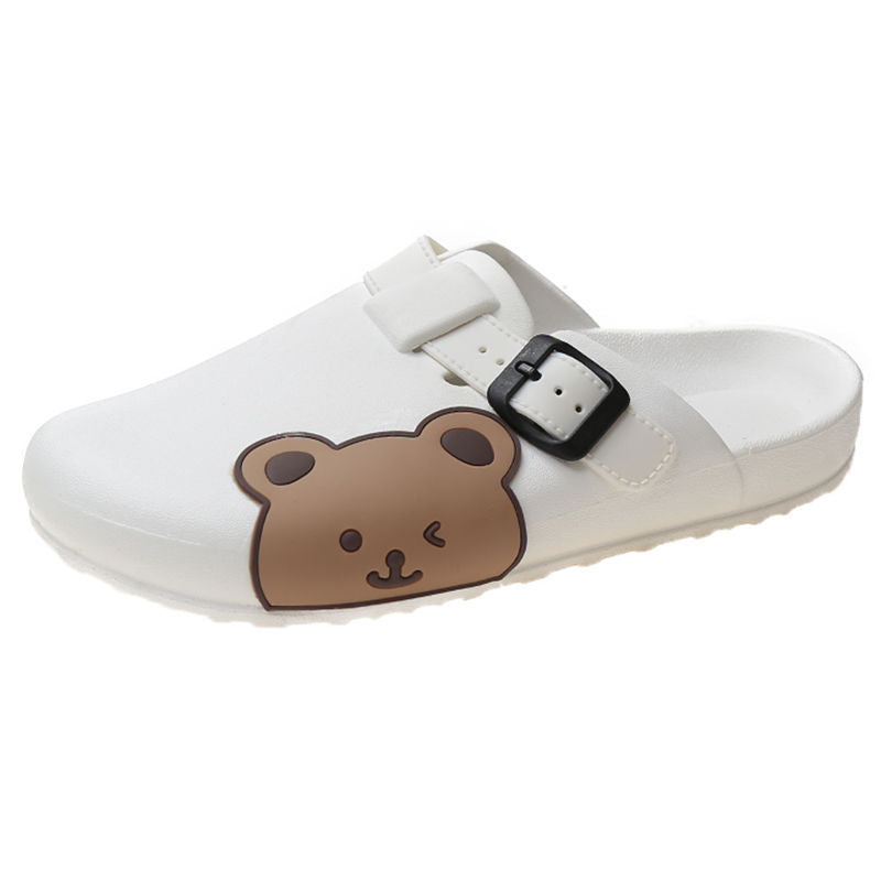 Cap Semi Female Cute Cartoon Fashion Outer Wear Sandals