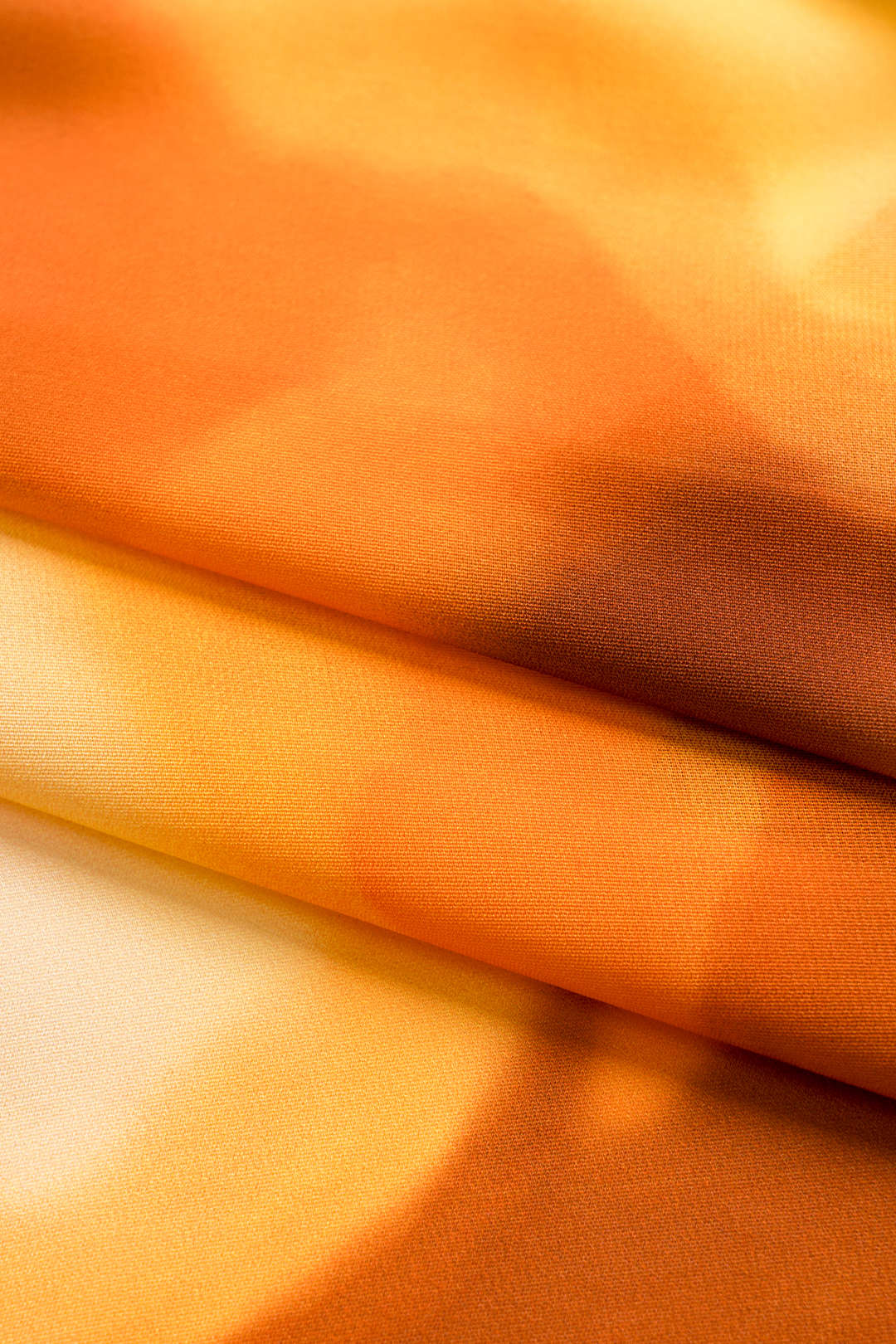 Watercolor Print Ruched Long-Sleeve Shirt