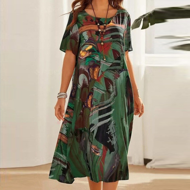 Abigailâ„?- Comfy Printed Dress