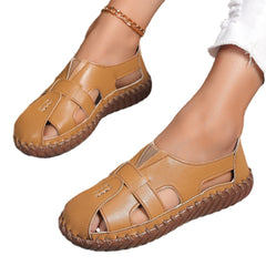 Women's Toe Hollow Comfortable Hand Flat Sewing Sandals