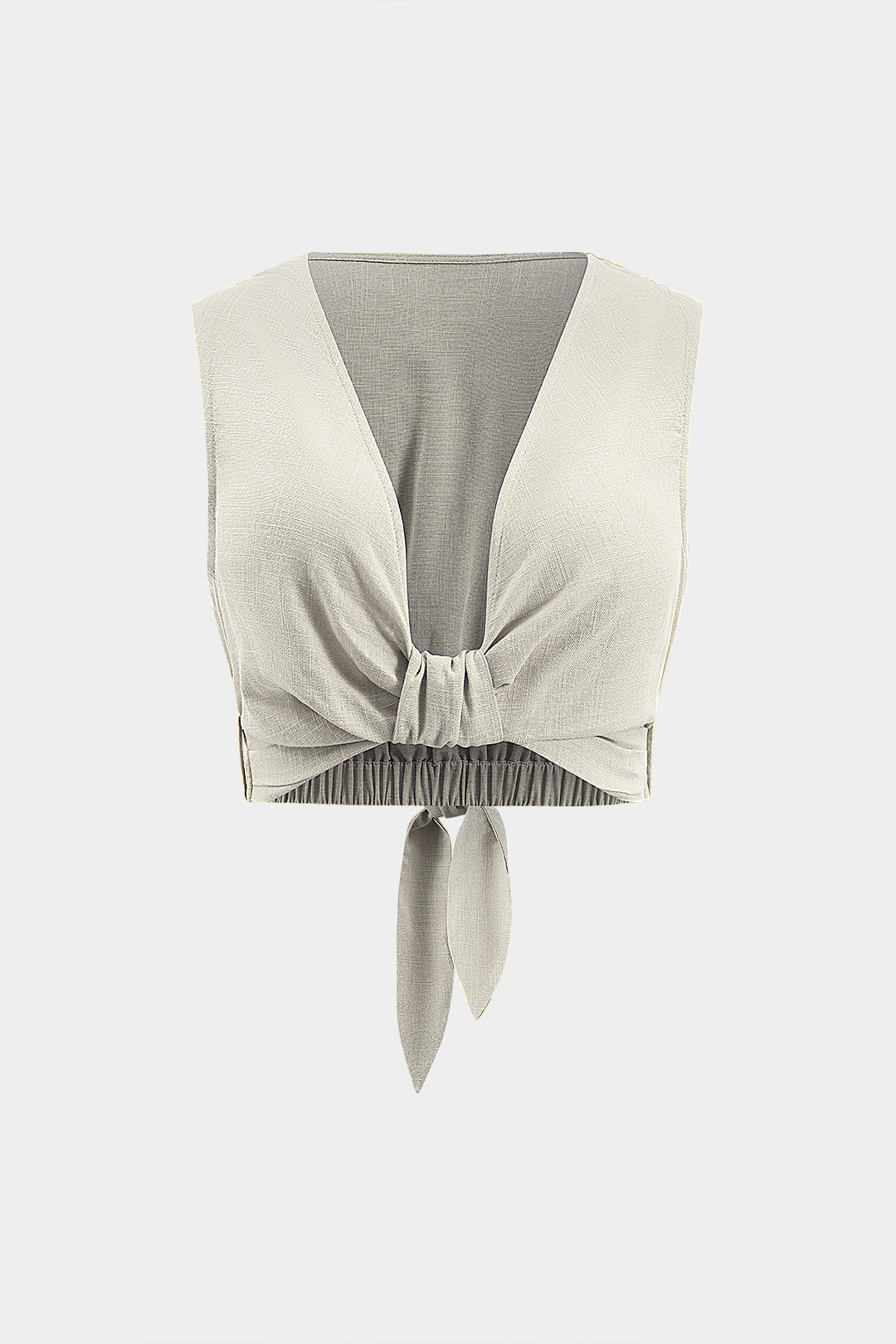 Twist Knot Tie-Up Tank Top