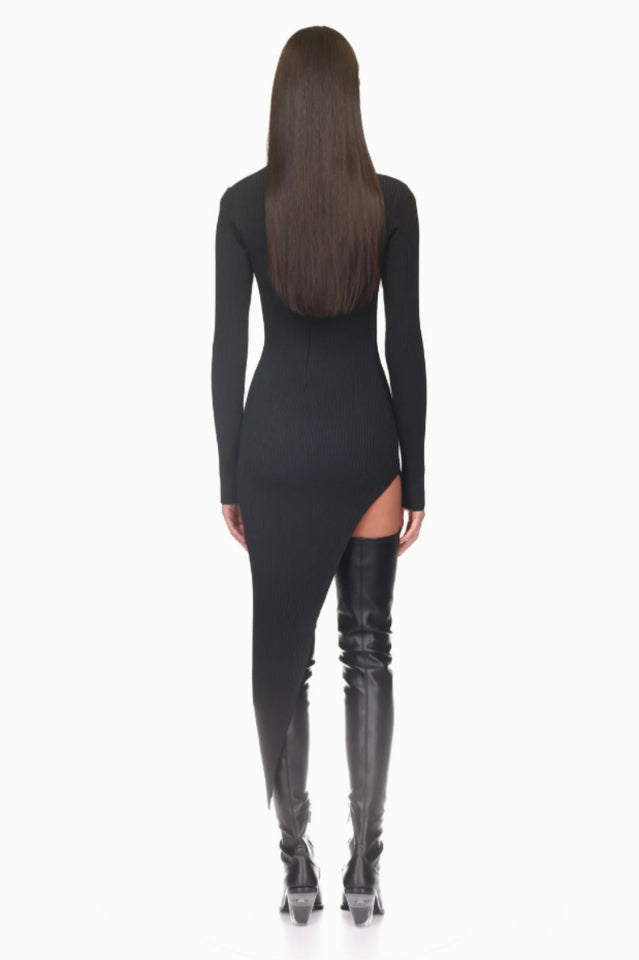 Pamela Asymmetrical Midi Dress