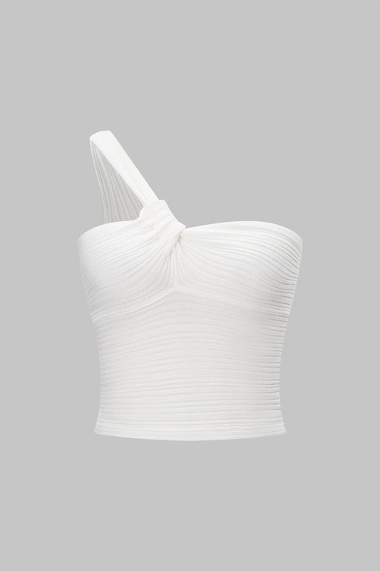 Textured Asymmetrical Cami Top